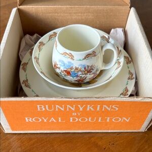 Bunnykins 3-piece Set by Royal Doulton